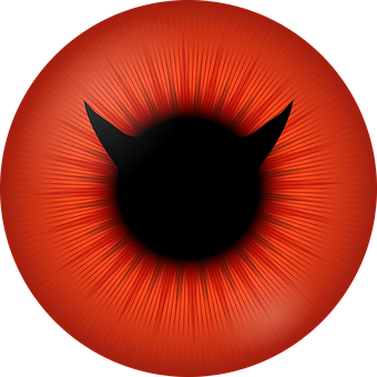 Red Eye Closeup Illustration PNG