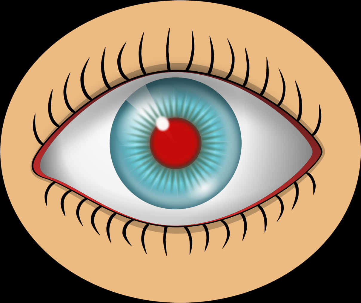 Red Eye Condition Illustration PNG