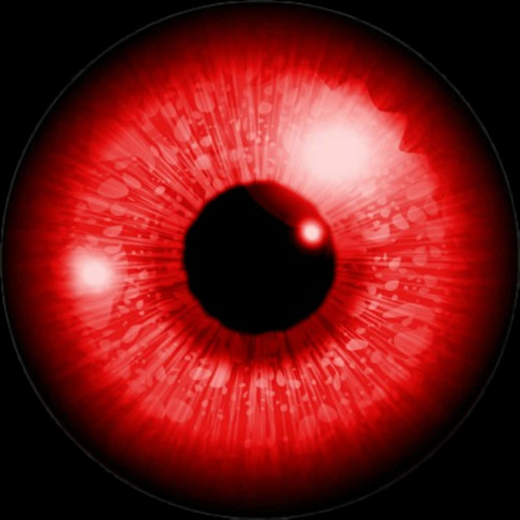 Red Eye Effect Closeup PNG