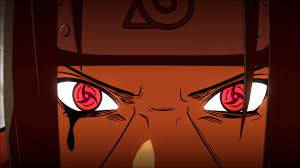 Røde øje Naruto Itachi Uchiha 4k Skrivebordsbaggrund Wallpaper