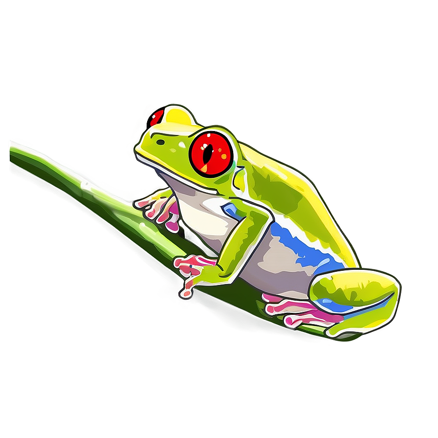 Red-eyed Tree Frog Png 05032024 PNG
