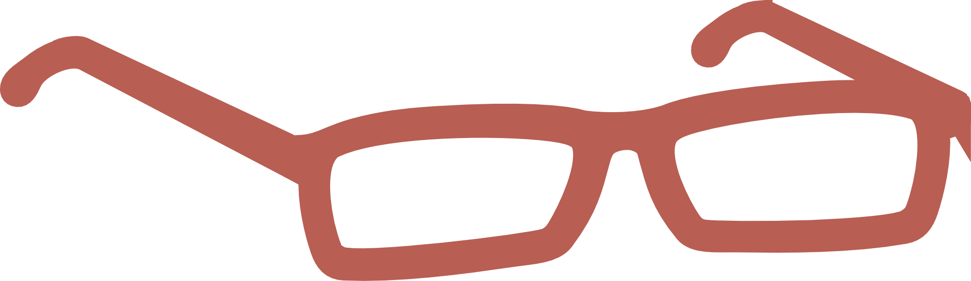 Red Eyeglasses Icon PNG