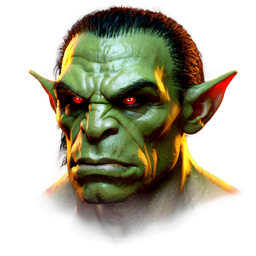 Red Eyes Orc Png 05252024 PNG