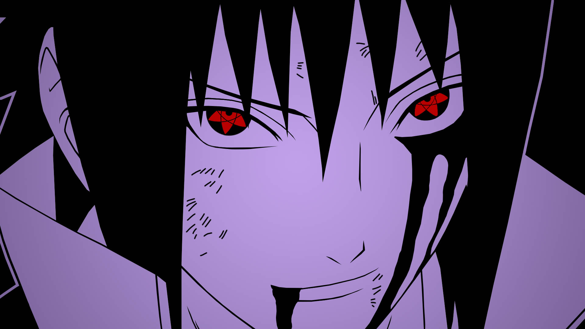 Red-Eyes Sasuke Pfp Wallpaper