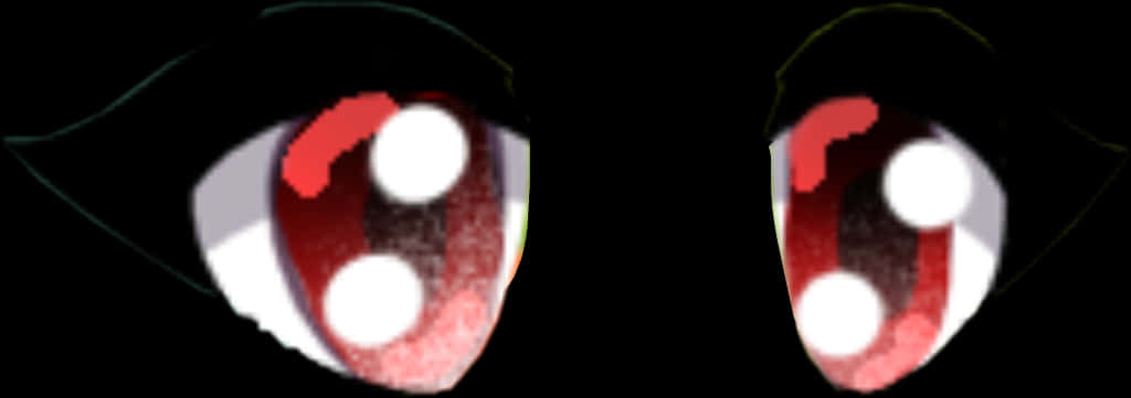 Red Eyes Twin Glow PNG