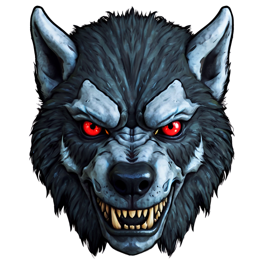 Download Red Eyes Werewolf Png Afq | Wallpapers.com