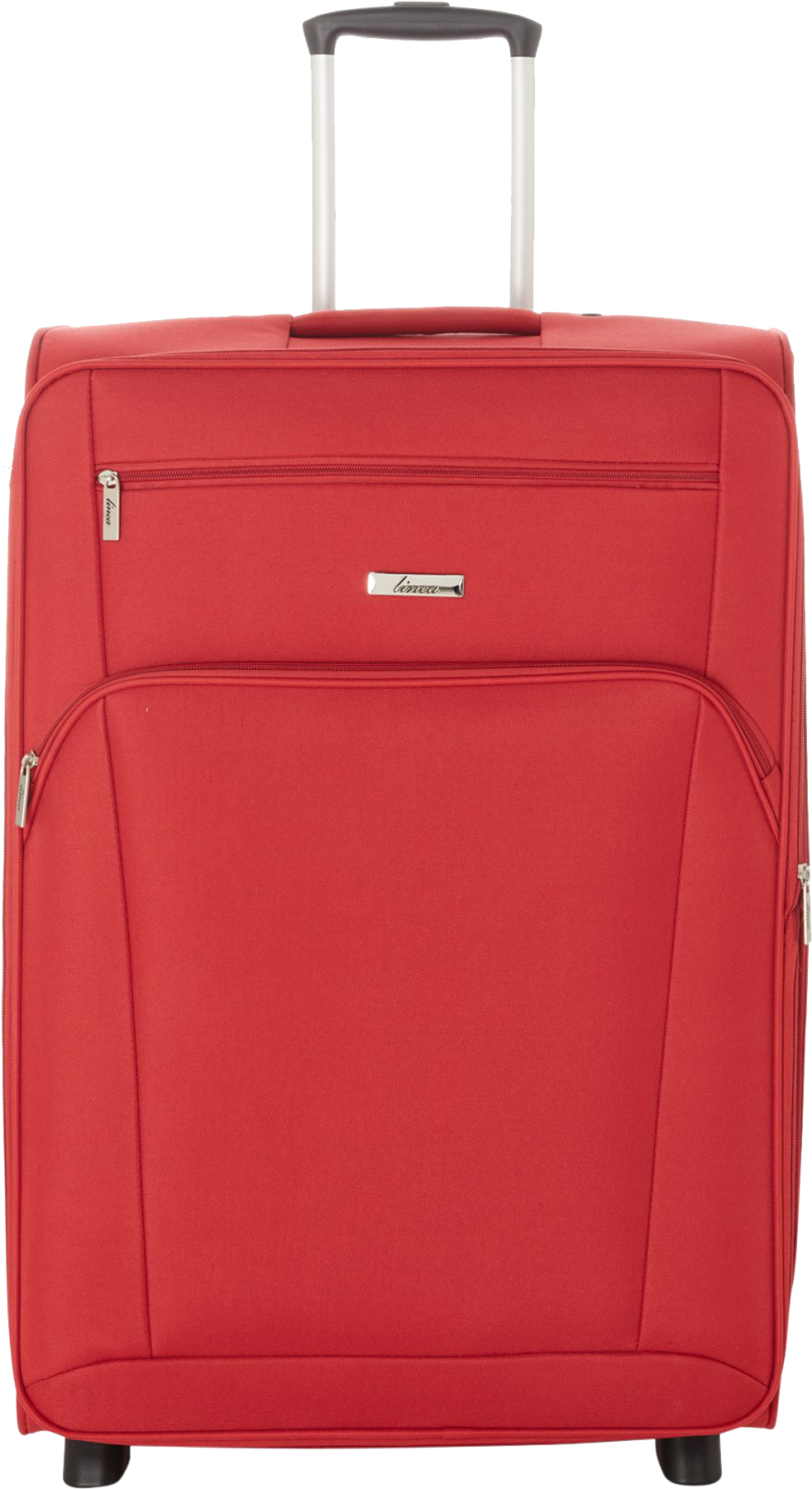 Red Fabric Suitcase Upright PNG