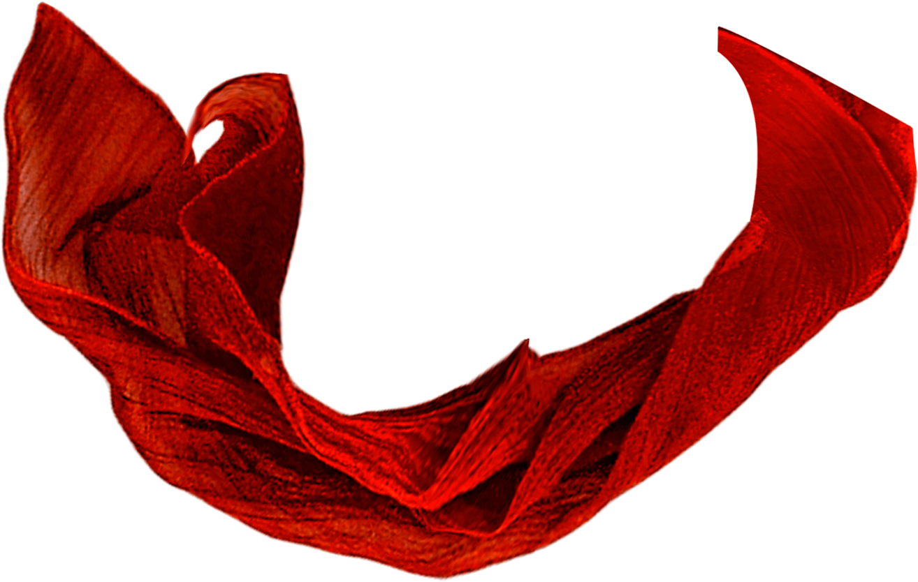 Red Fabric Twirl PNG