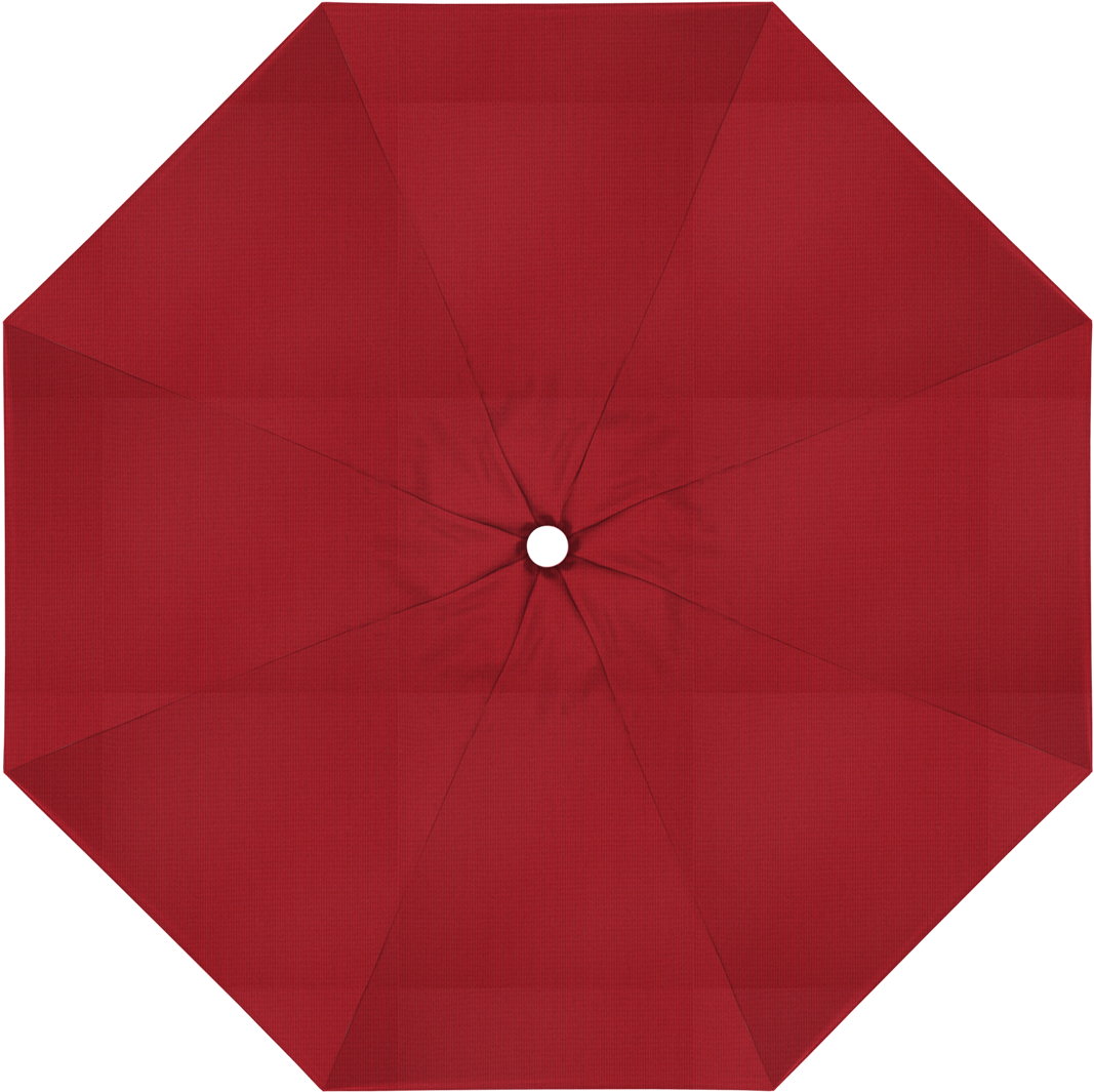 Red Fabric Umbrella Top View PNG