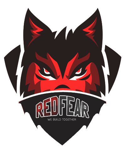 Red Fear Wolf Logo PNG