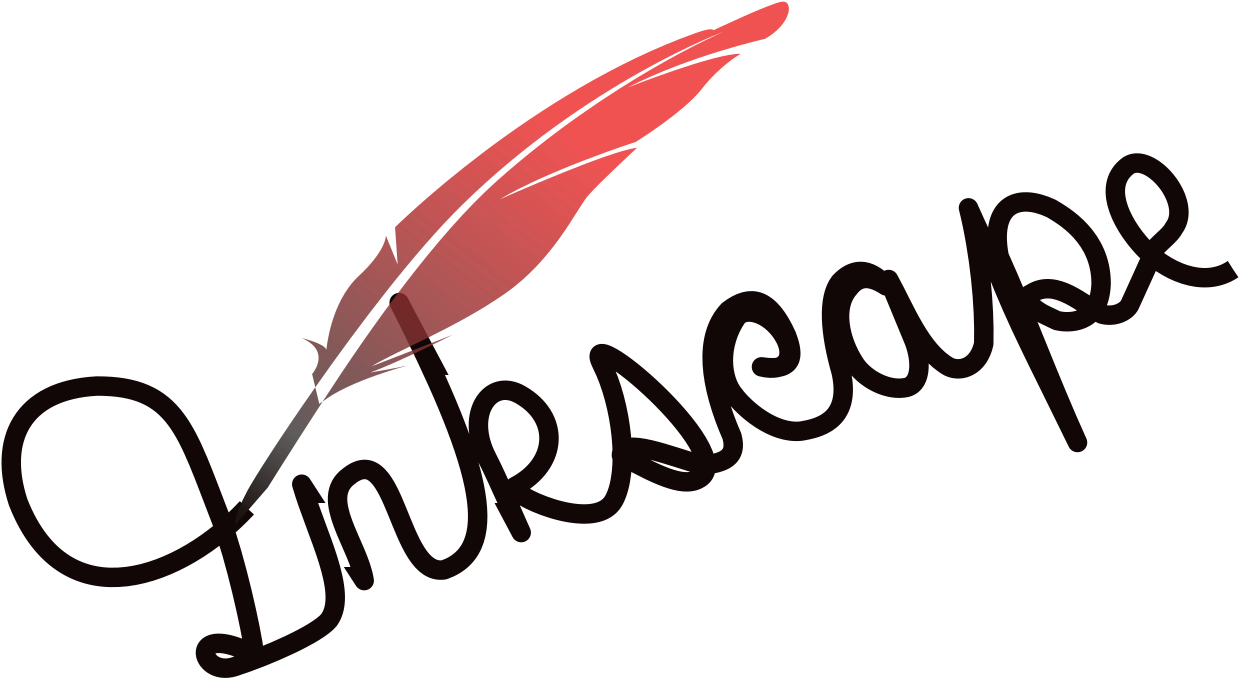 Red Feather Pen Inkscape Logo PNG