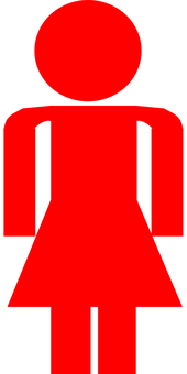 Red Female Symbol Icon PNG