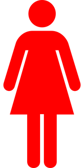Red Female Symbol Icon PNG