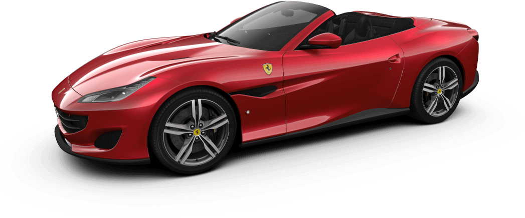 Red Ferrari Convertible Sports Car PNG