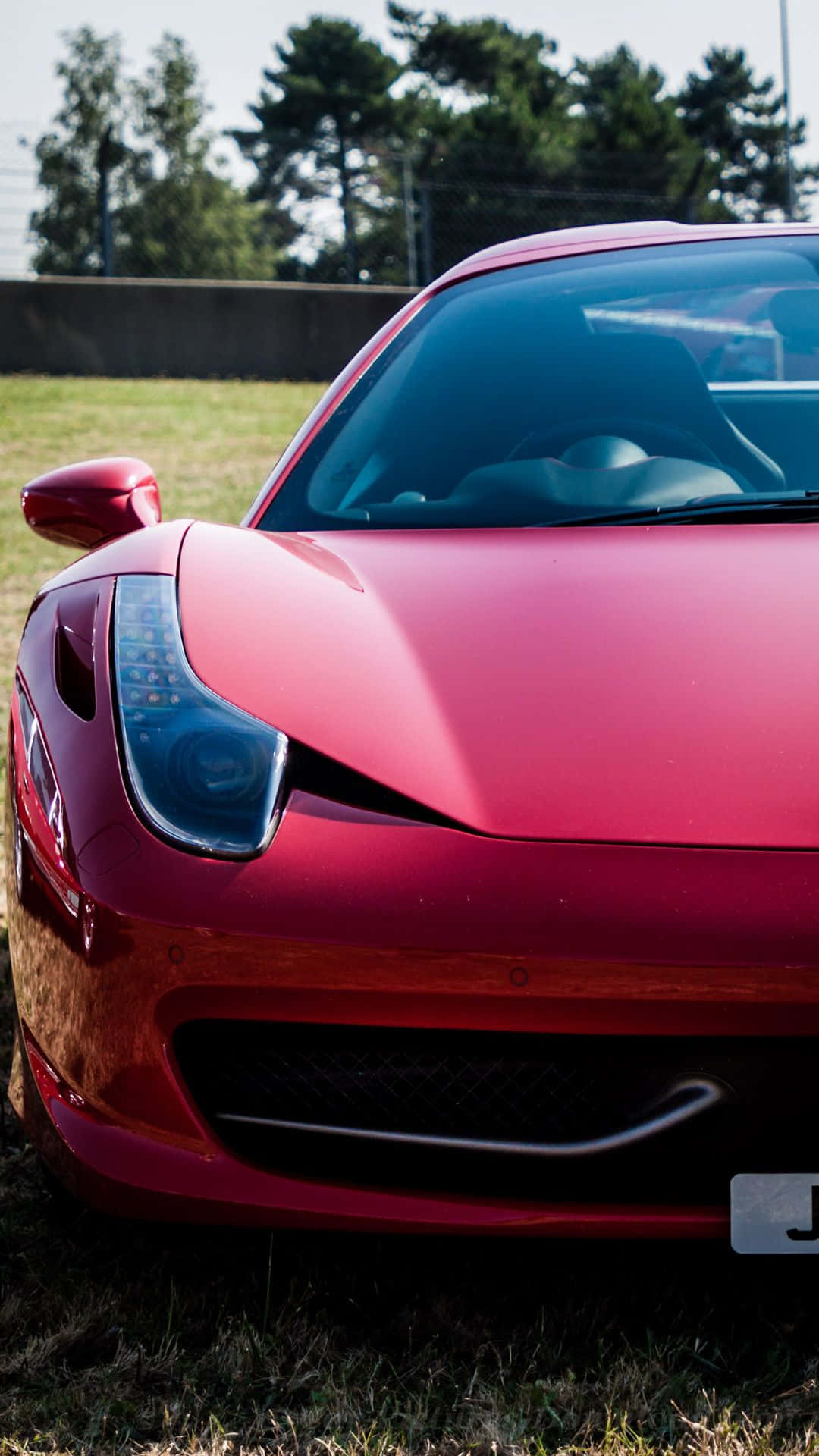 Parachoquescaro De Ferrari Rojo. Fondo de pantalla