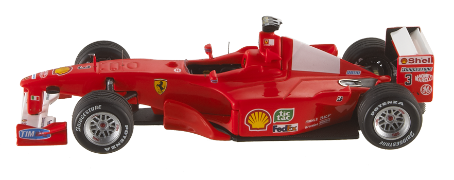 Red Ferrari F1 Model Car PNG