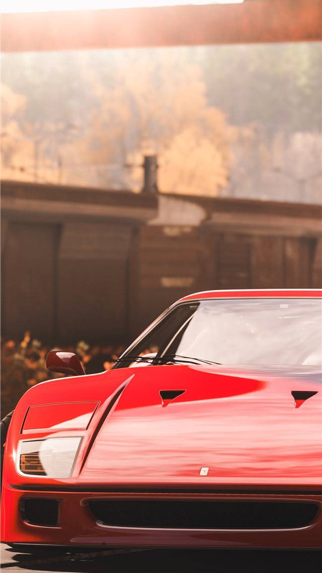 Red Ferrari Forza Iphone Wallpaper