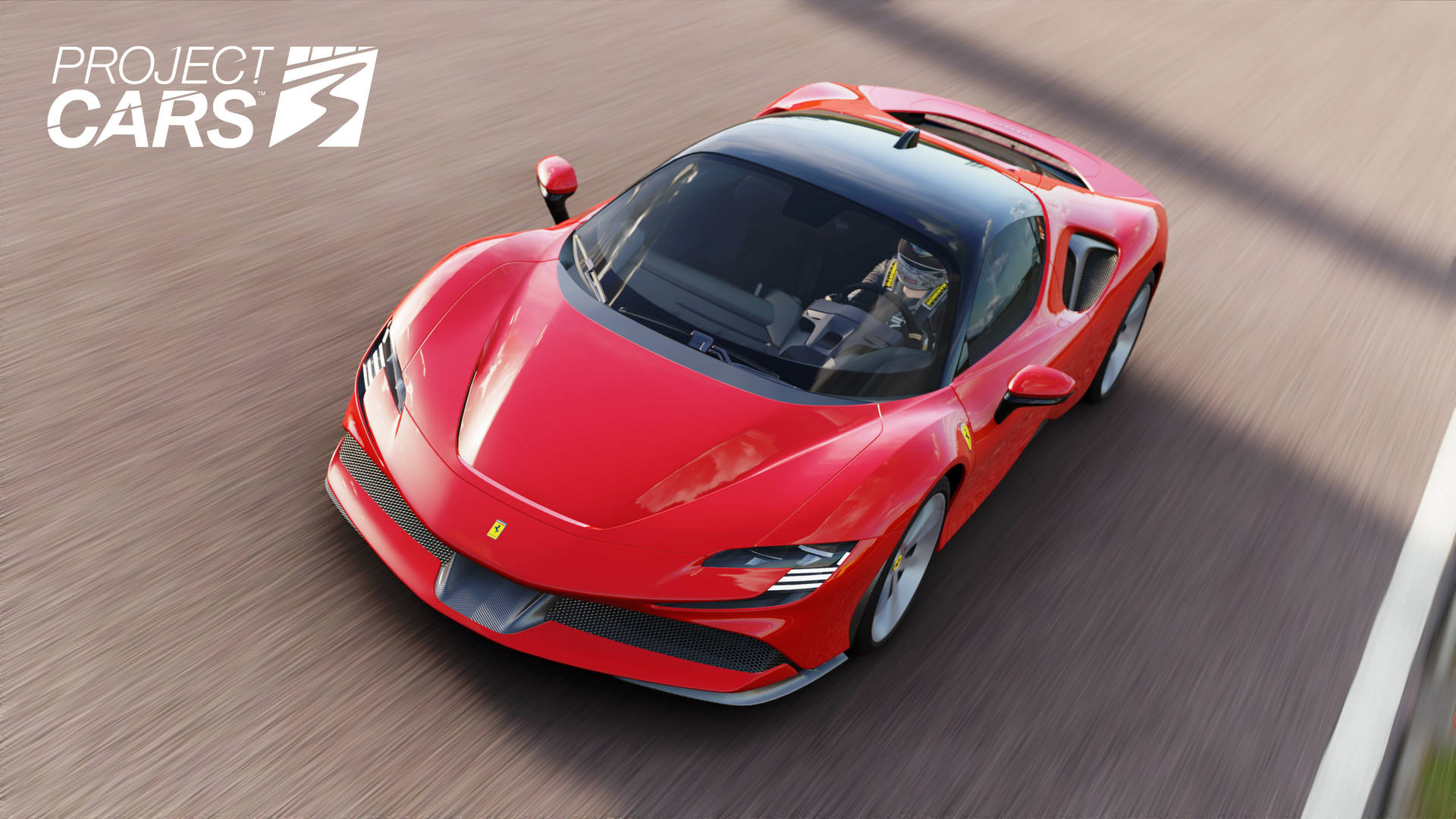Red Ferrari Project Cars 3 Wallpaper