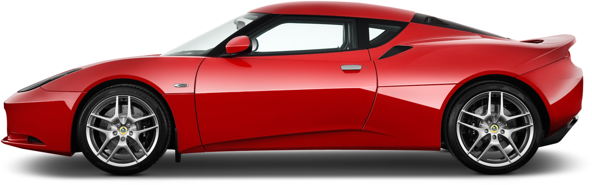 Red Ferrari Side Profile PNG