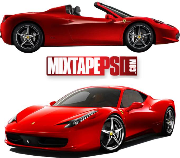 Red Ferrari Sports Cars H D PNG