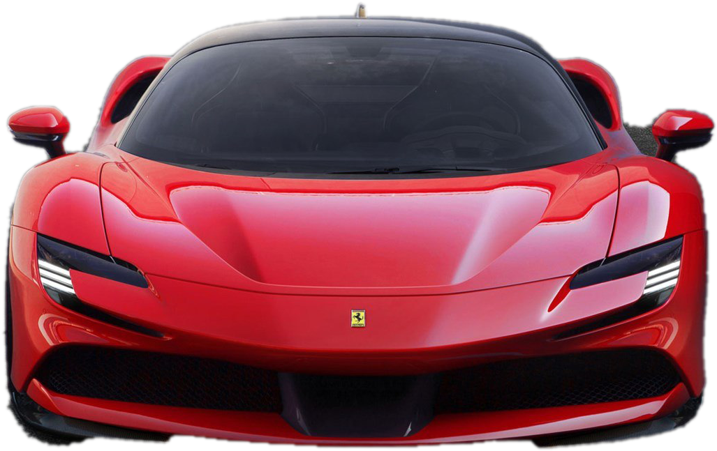 Download Red Ferrari Supercar Front View 