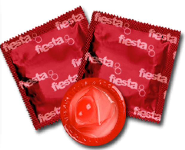 Red Fiesta Condom Packetsand Product PNG