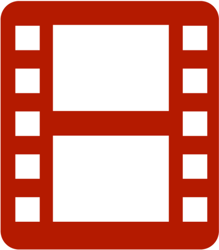 Red Filmstrip Icon PNG