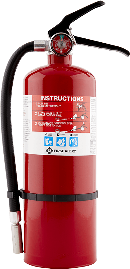 Red Fire Extinguisher First Alert PNG