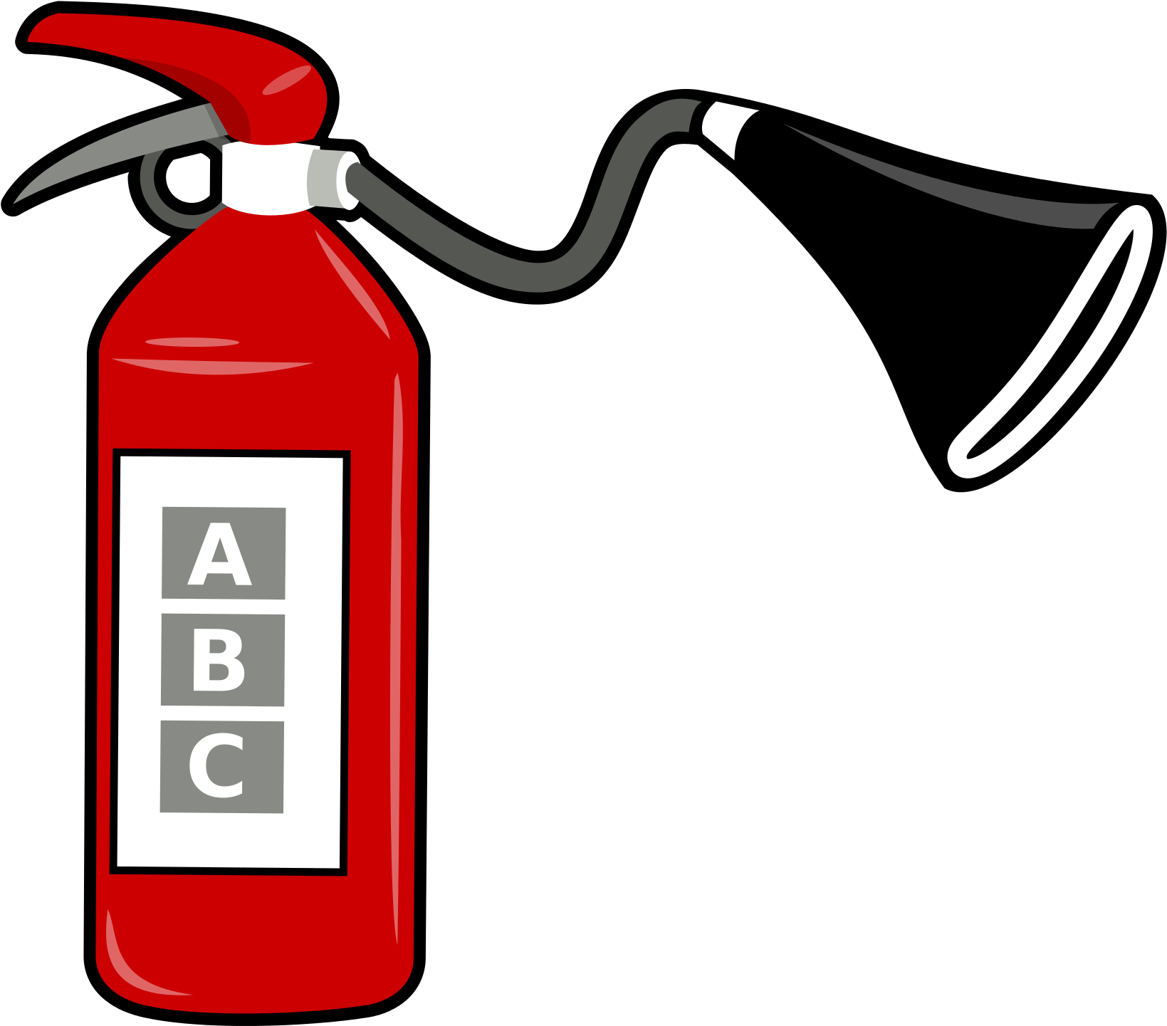 Red Fire Extinguisher Illustration PNG