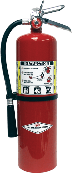 Red Fire Extinguisher Isolated PNG