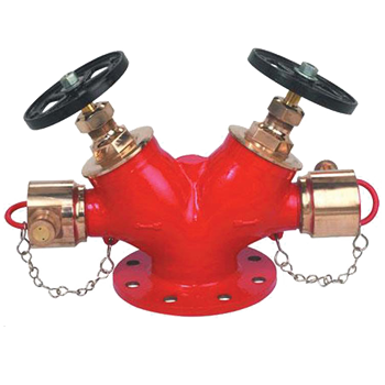 Red Fire Hydrant Siamese Connection PNG