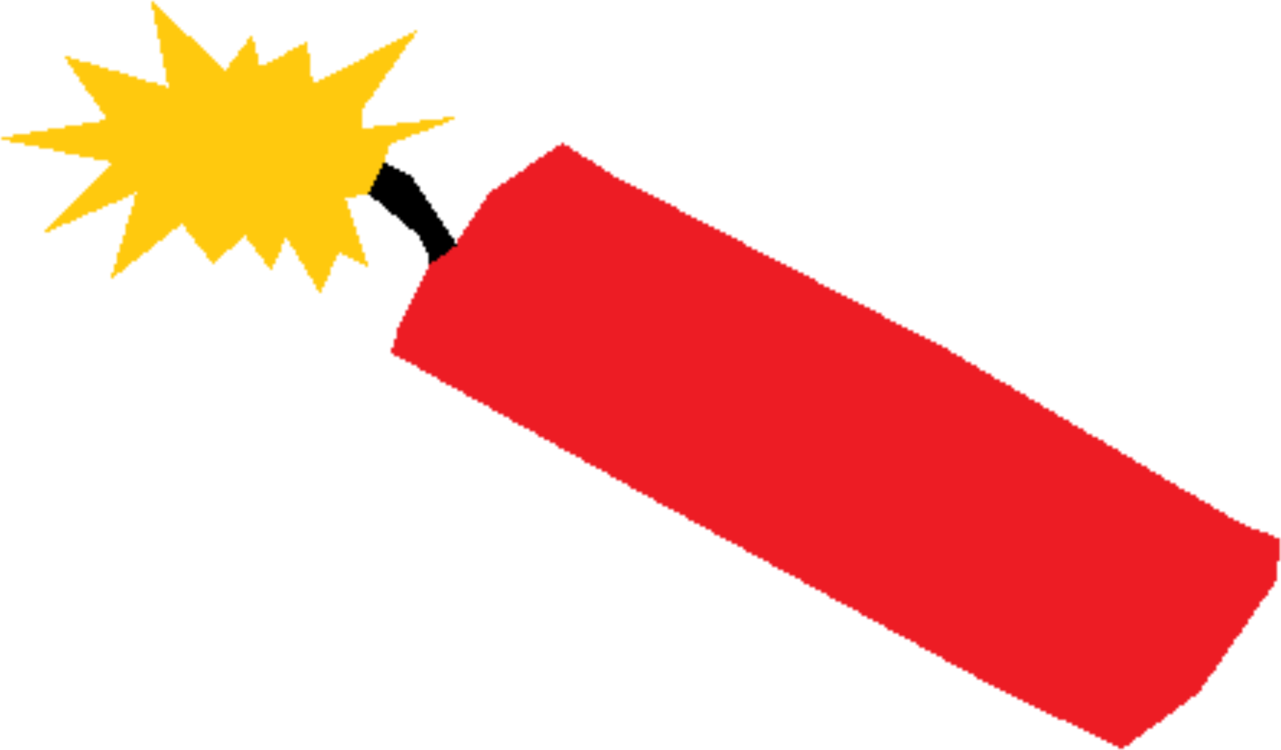 Red Firecracker Illustration PNG