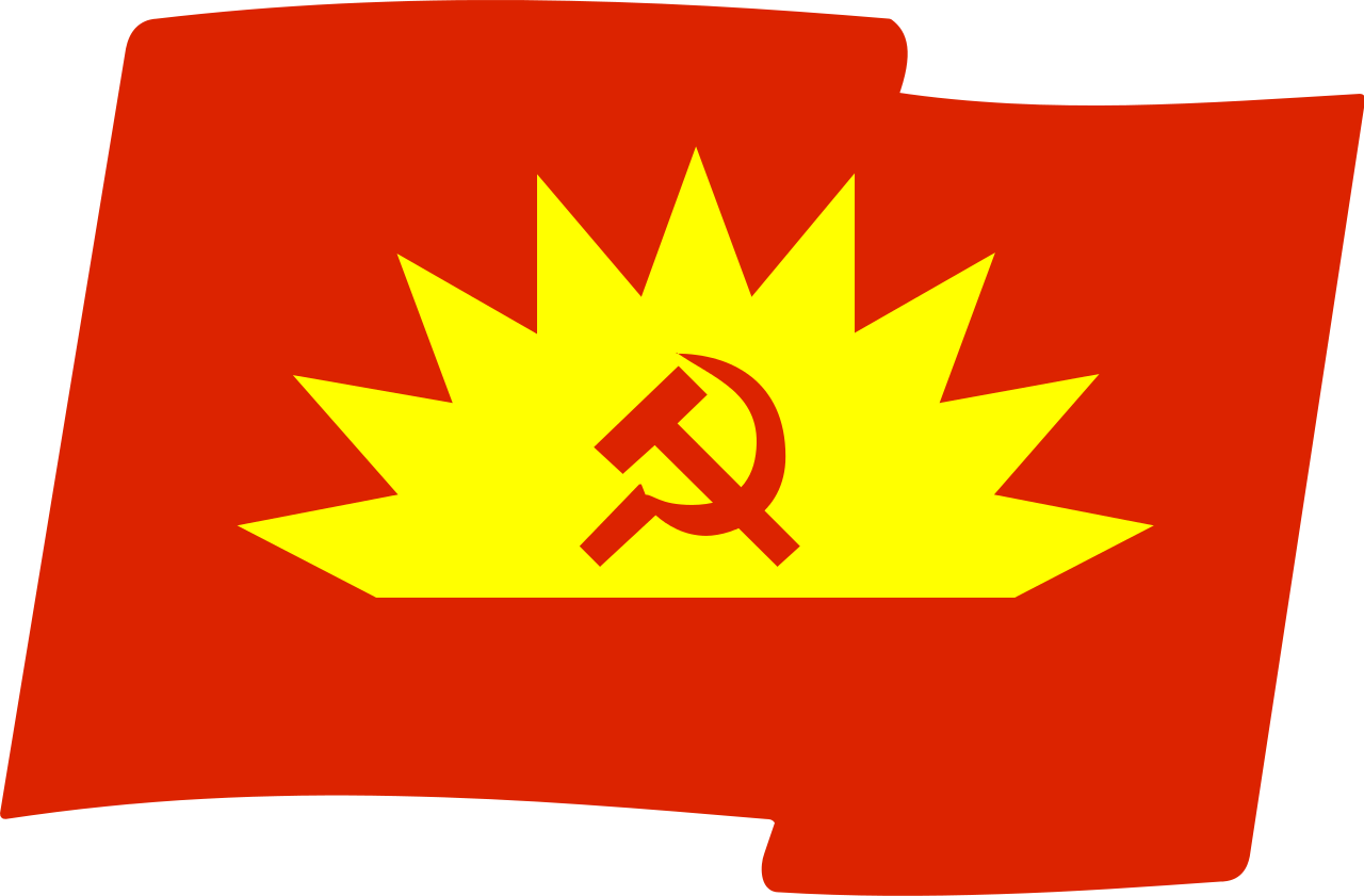 Red Flag Yellow Hammerand Sickle PNG