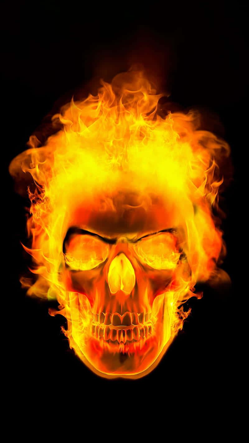 red fire skull logo