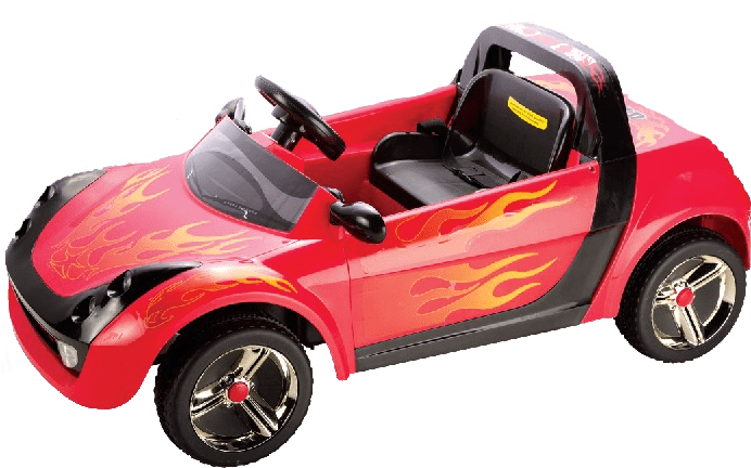 Red Flame Toy Car.png PNG