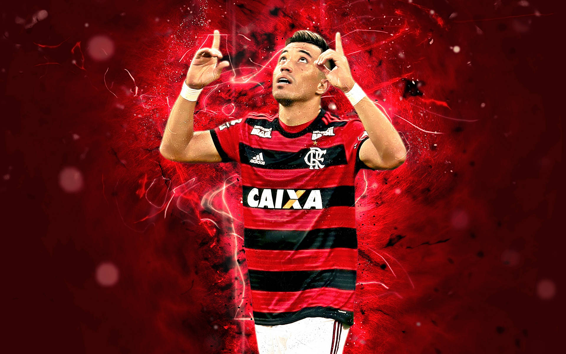 Rosso Flamengo Fc Fernando Uribe Sfondo