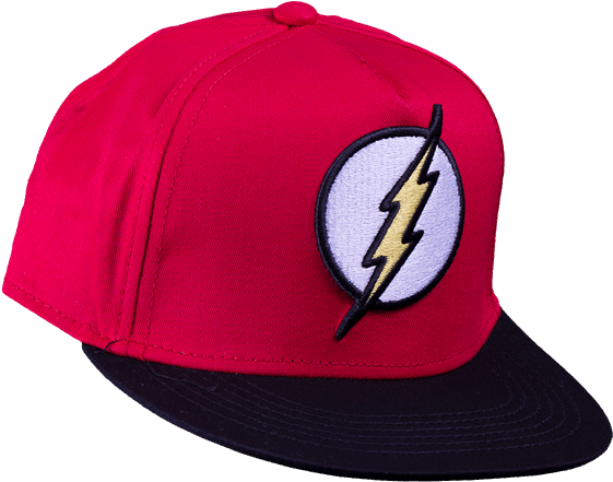 Red Flash Logo Cap PNG