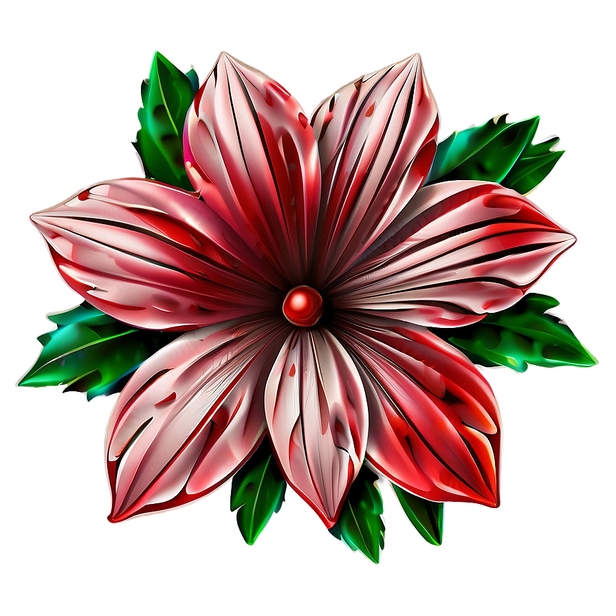 Red Flowers Decoration Png 10 PNG