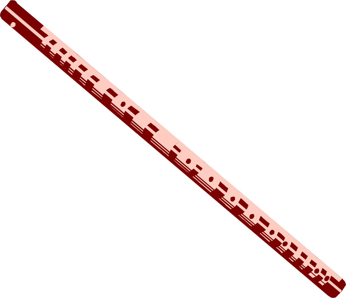 Red Flute Illustration PNG