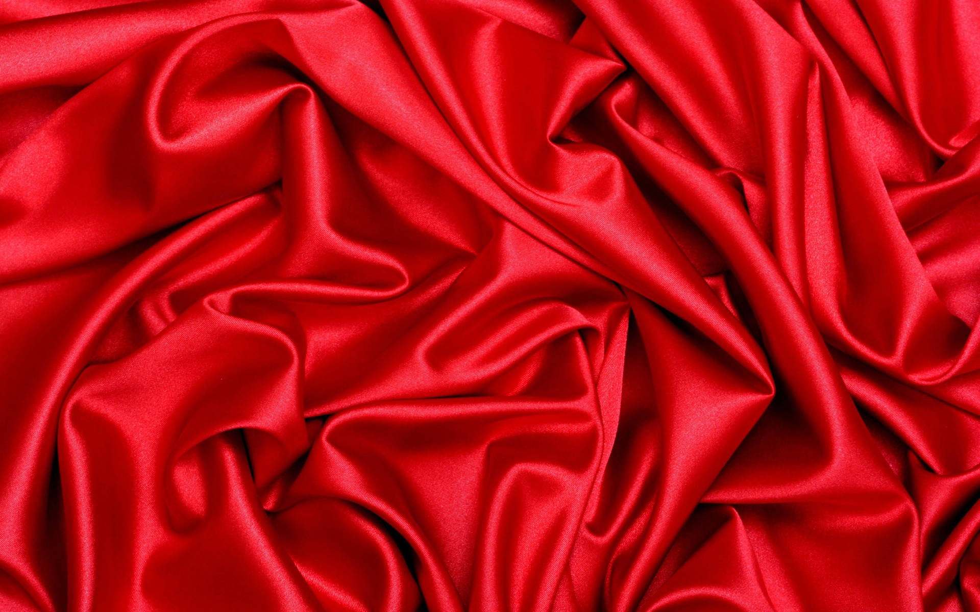 Luxurious Red Silk Fabric Wallpaper