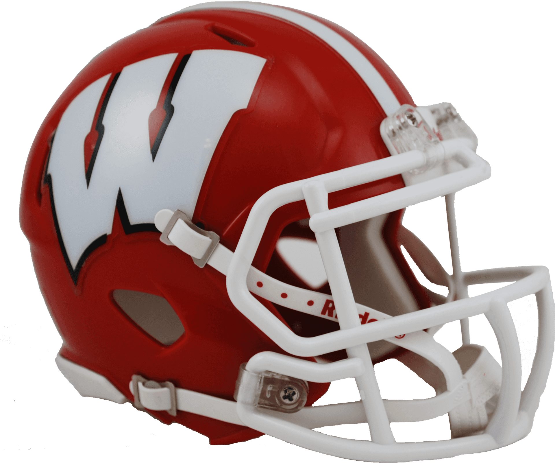Red Football Helmetwith White W Logo PNG