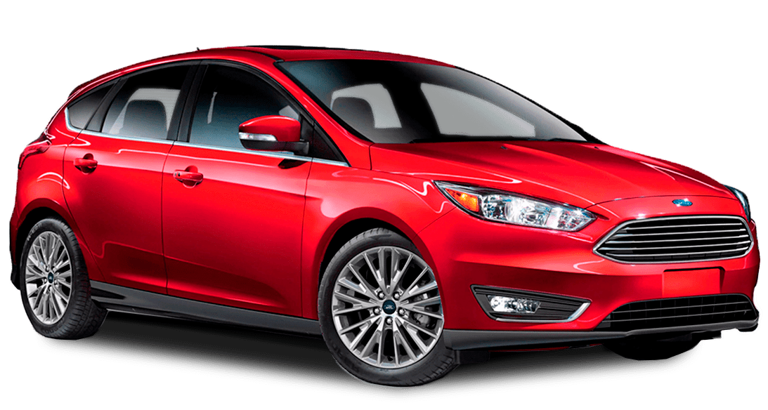 Red Ford Focus Hatchback Profile PNG