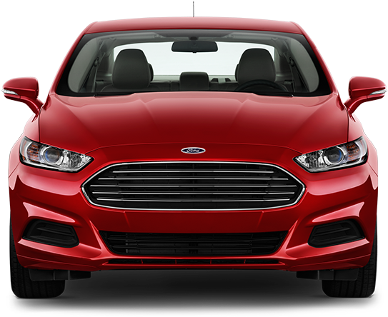 Red Ford Fusion Front View2023 PNG