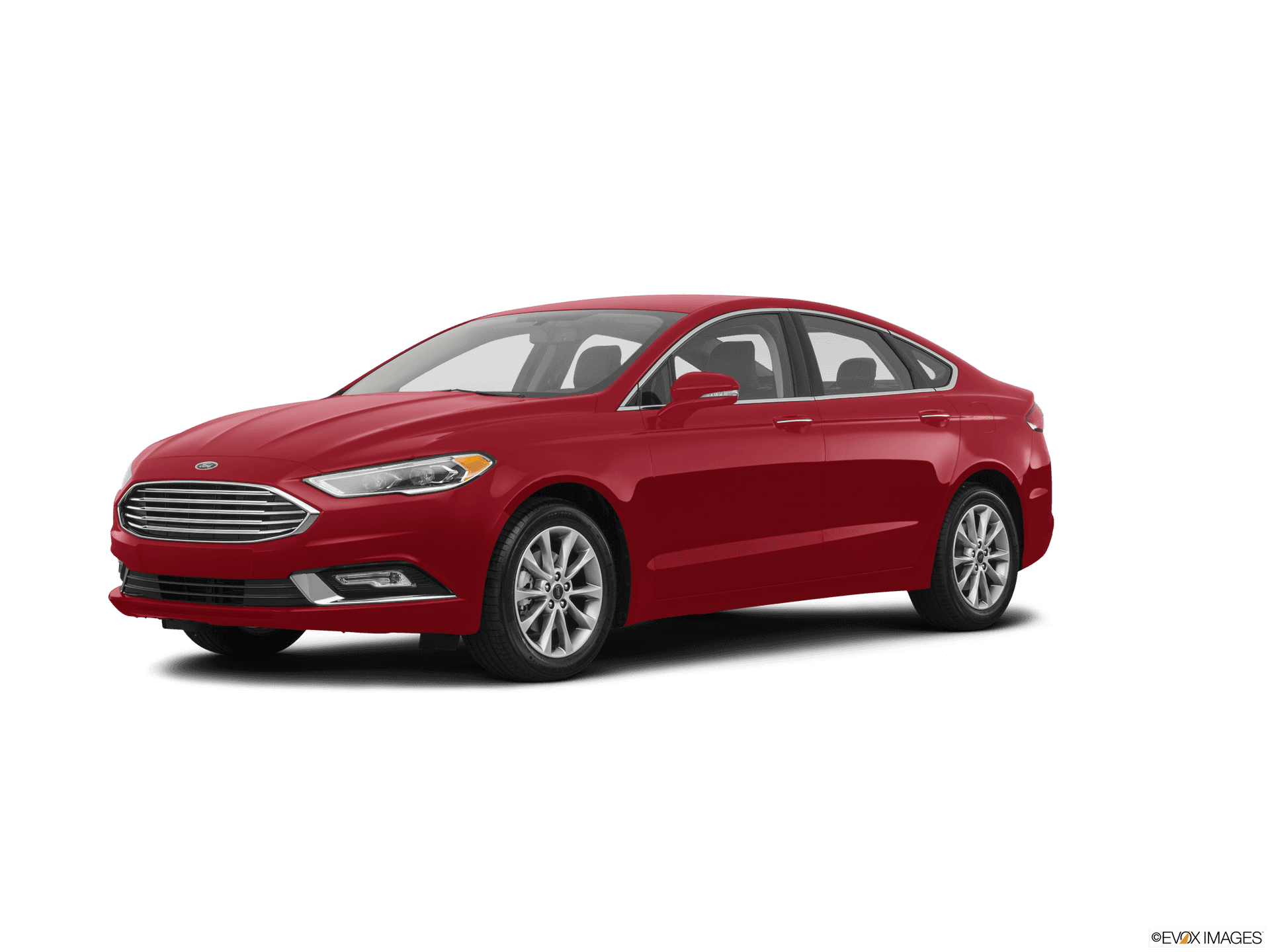 Red Ford Fusion Side View PNG