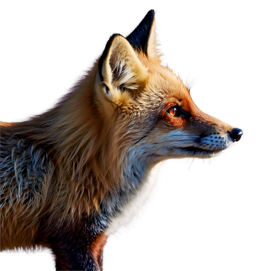 Red Fox Close-up Png Tcb PNG