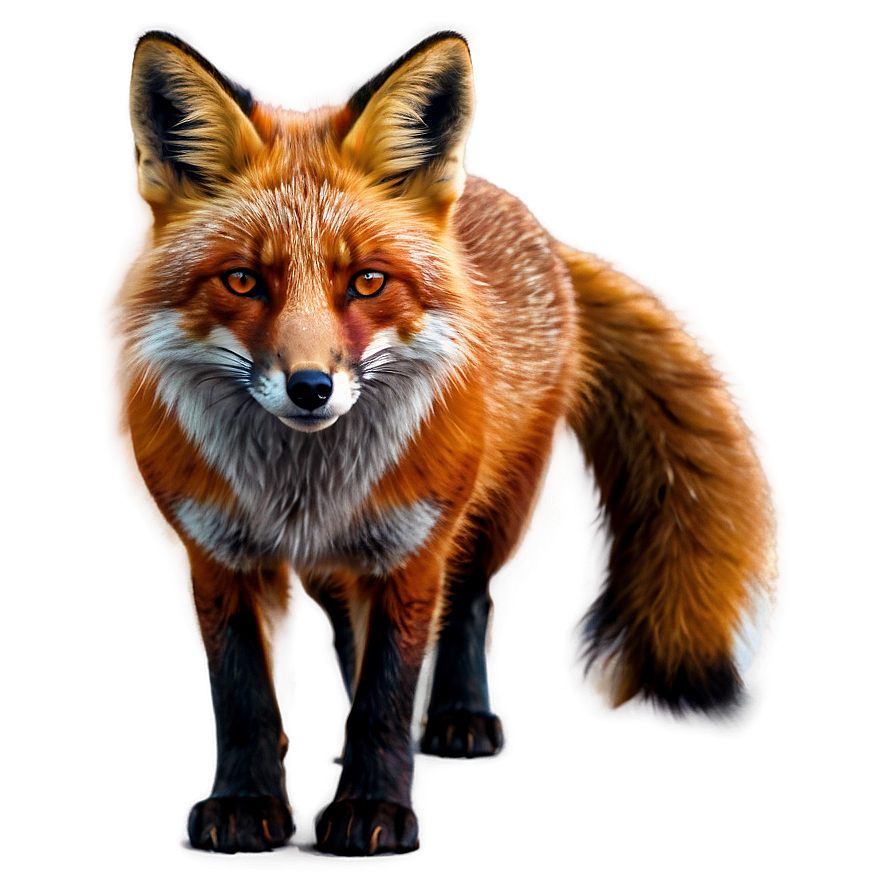 Red Fox Digital Art Png 06242024 PNG