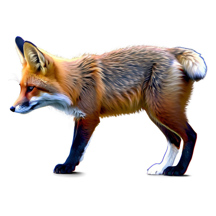 Red Fox Digital Art Png 30 PNG