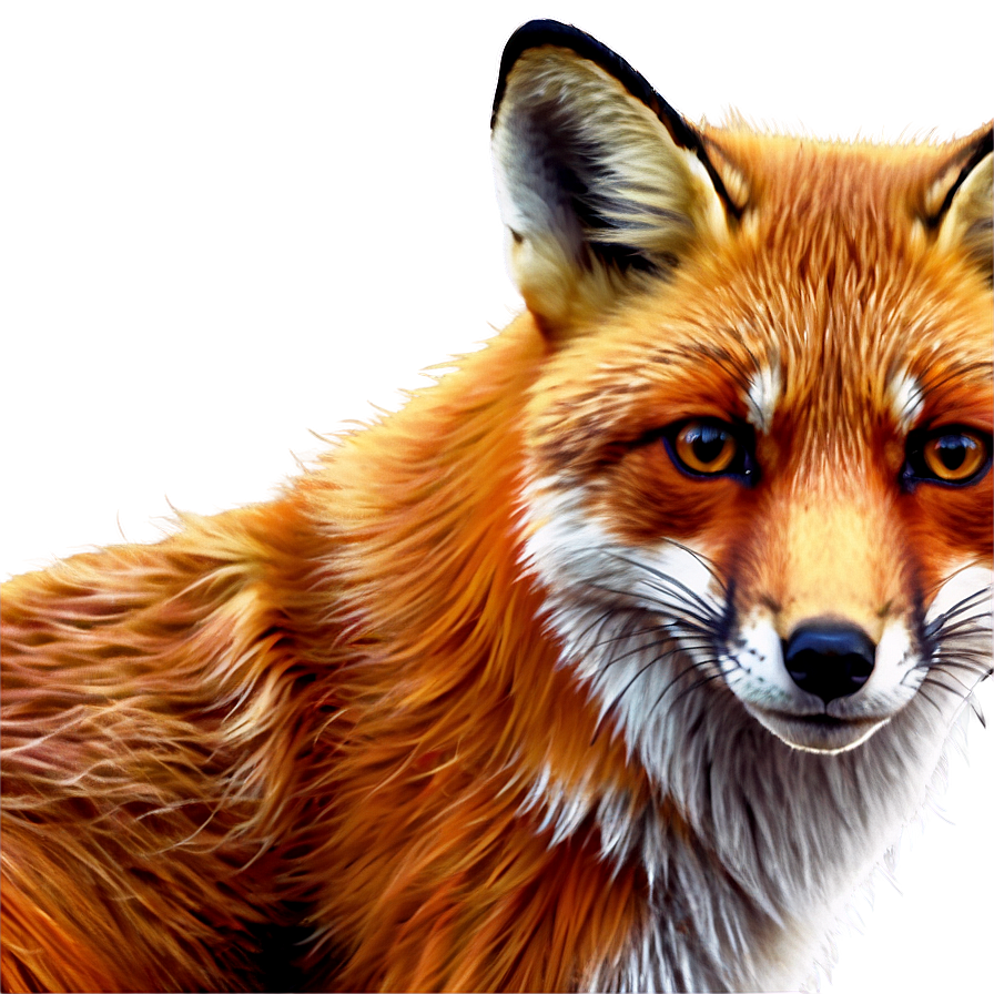 Red Fox Digital Art Png Pct PNG