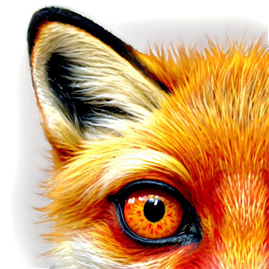 Red Fox Eyes Png 06242024 PNG