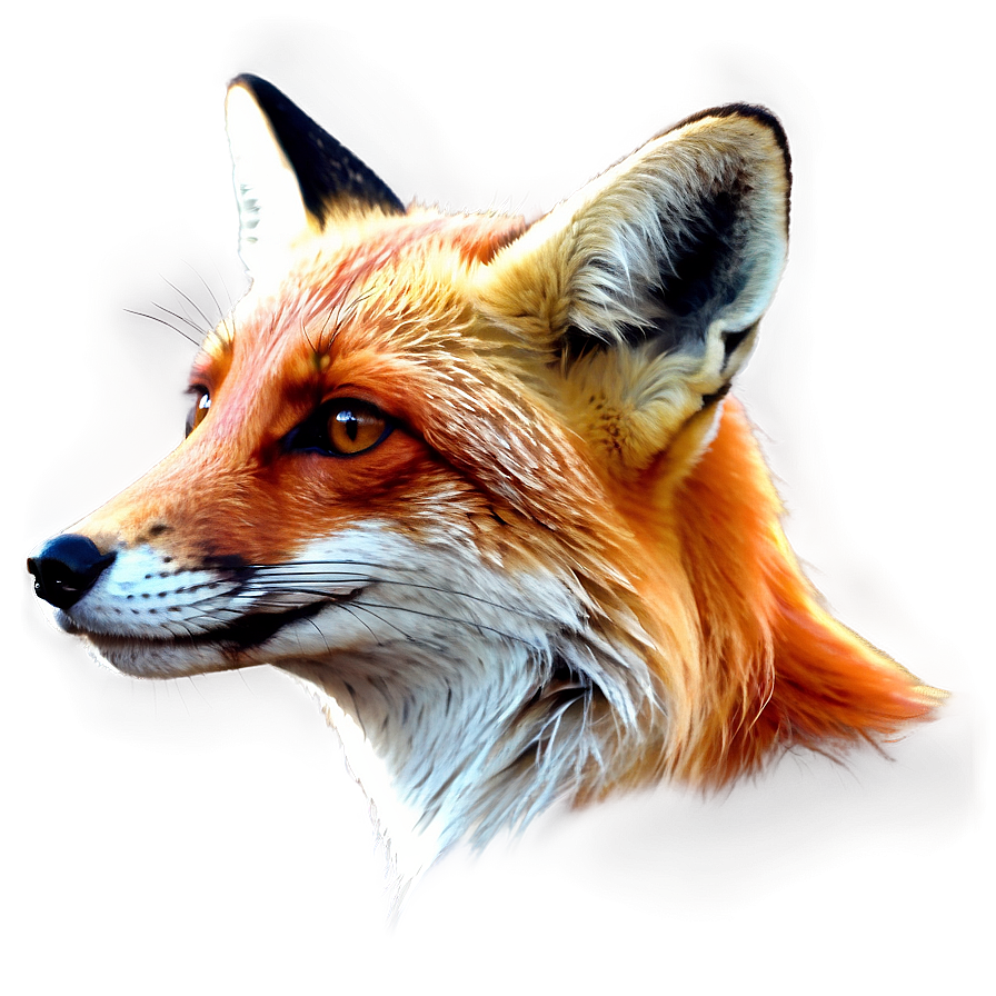 Red Fox Illustration Png 06242024 PNG